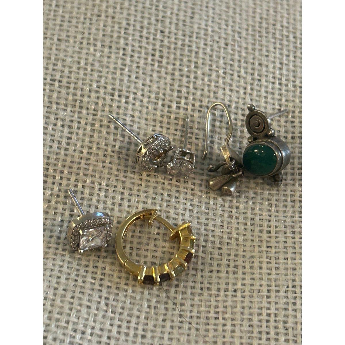 Z231 Earring 925 Sterling Silver Single Scrap Project Repair